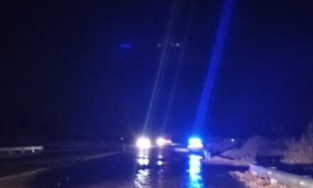 Pocito: Desborde de canal en Ruta 40 y Calle 15: intervienen Policía, Gendarmería y Municipio