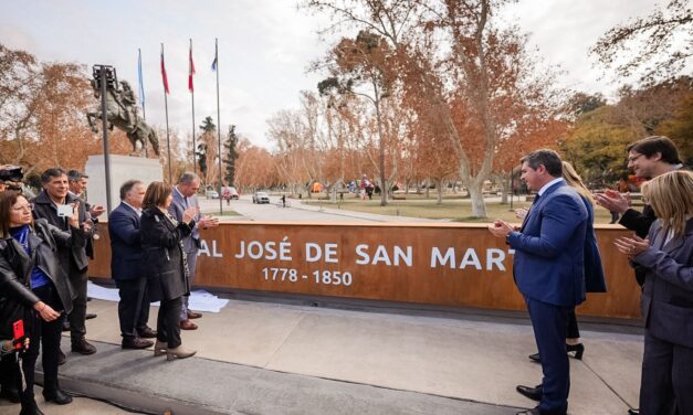 Orrego moderniza el Parque de Mayo en homenaje a San Martín