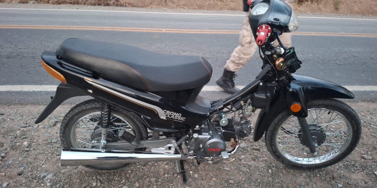 Recuperaron en Sarmiento una moto robada que circulaba sin patente