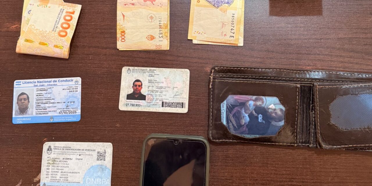 Chimbas: Atraparon a un joven acusado de robo callejero