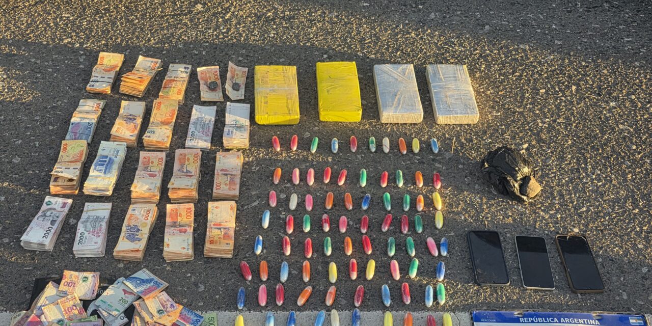 Operativo en Control Forestal en Caucete: Pareja detenida con cocaína y un millón de pesos