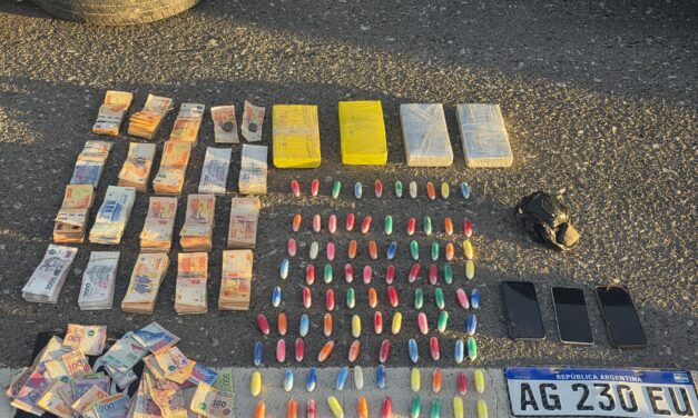 Operativo en Control Forestal en Caucete: Pareja detenida con cocaína y un millón de pesos