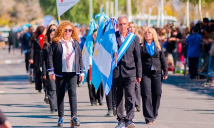 Rivadavia festejó sus 117 años con desfile, anuncios y un guiño al futuro