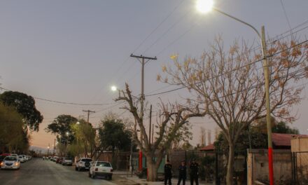 Villa Nueva Argentina se ilumina con nuevas luces LED