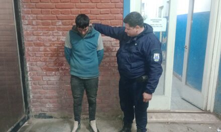 Robó un lavamanos y lo atraparon en la plaza de Albardón