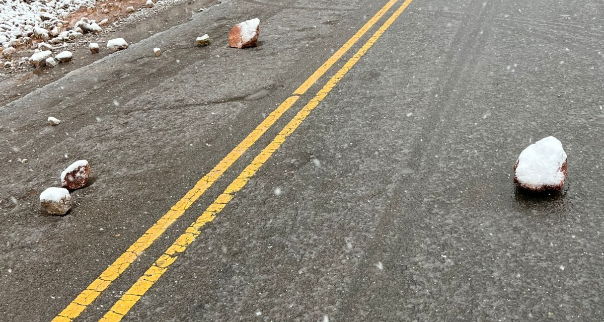 Precaución en Los Berros: Cierran accesos por material de arrastre en las rutas 153 y 901