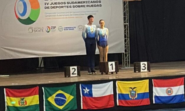 San Juan oro y plata en el Sudamericano de Patinaje Artístico