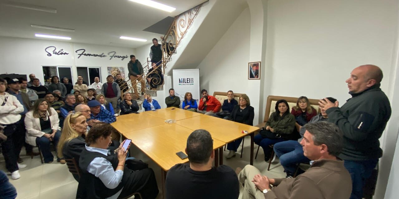 La Libertad Avanza San Juan lanzó su comando de campaña con Milei como referencia