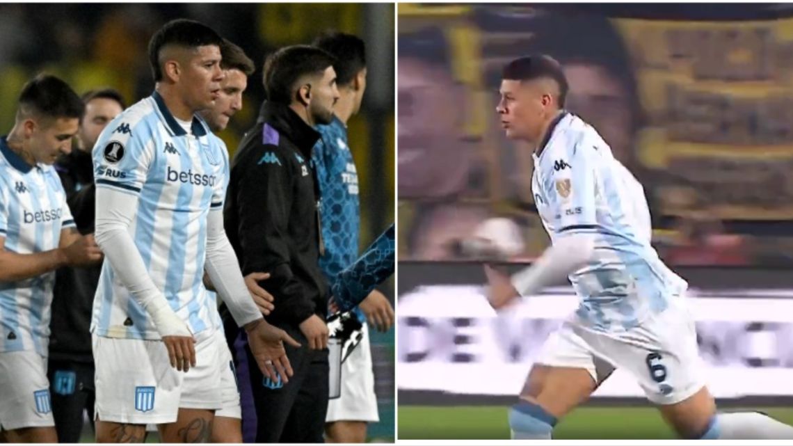 Marcos Rojo tuvo su estreno en Racing: debut breve, derrota y pocas certezas