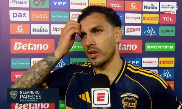 «Estaba muy solo en el medio»: La critica de Leandro Paredes tras el empate 1-1 entre Boca y Racing