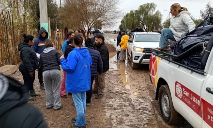 El Gobierno de San Juan brinda asistencia por lluvias a familias afectadas