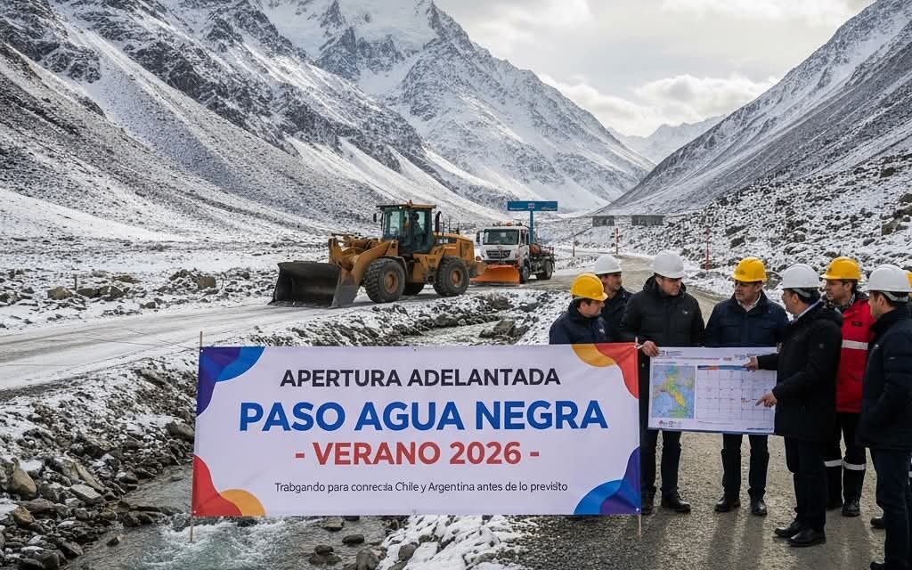 Argentina y Chile buscan adelantar la apertura del Paso Agua Negra