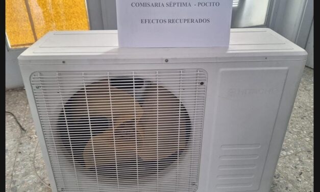 Recuperaron un aire acondicionado robado en Pocito