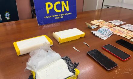 Golpe al narcotráfico: Incautan casi tres kilos de cocaína con destino a San Juan