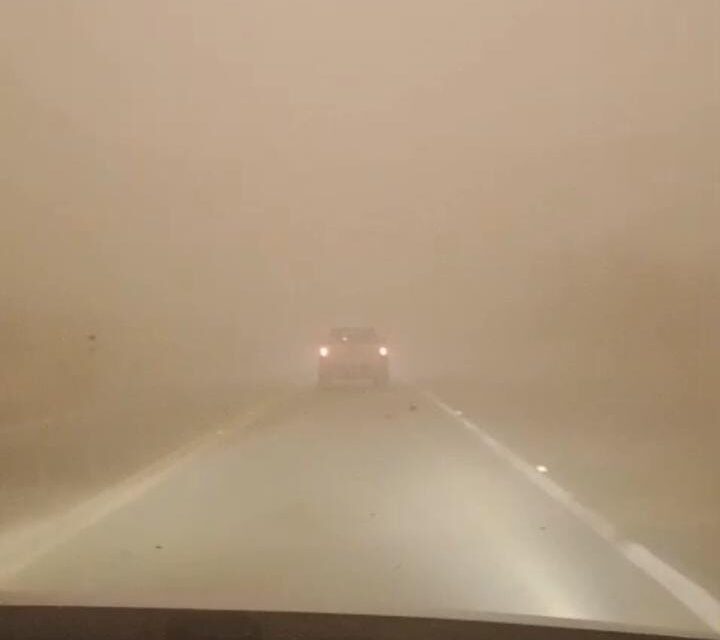 Visibilidad casi nula en la RN 141: Extrema precaución en la Difunta Correa