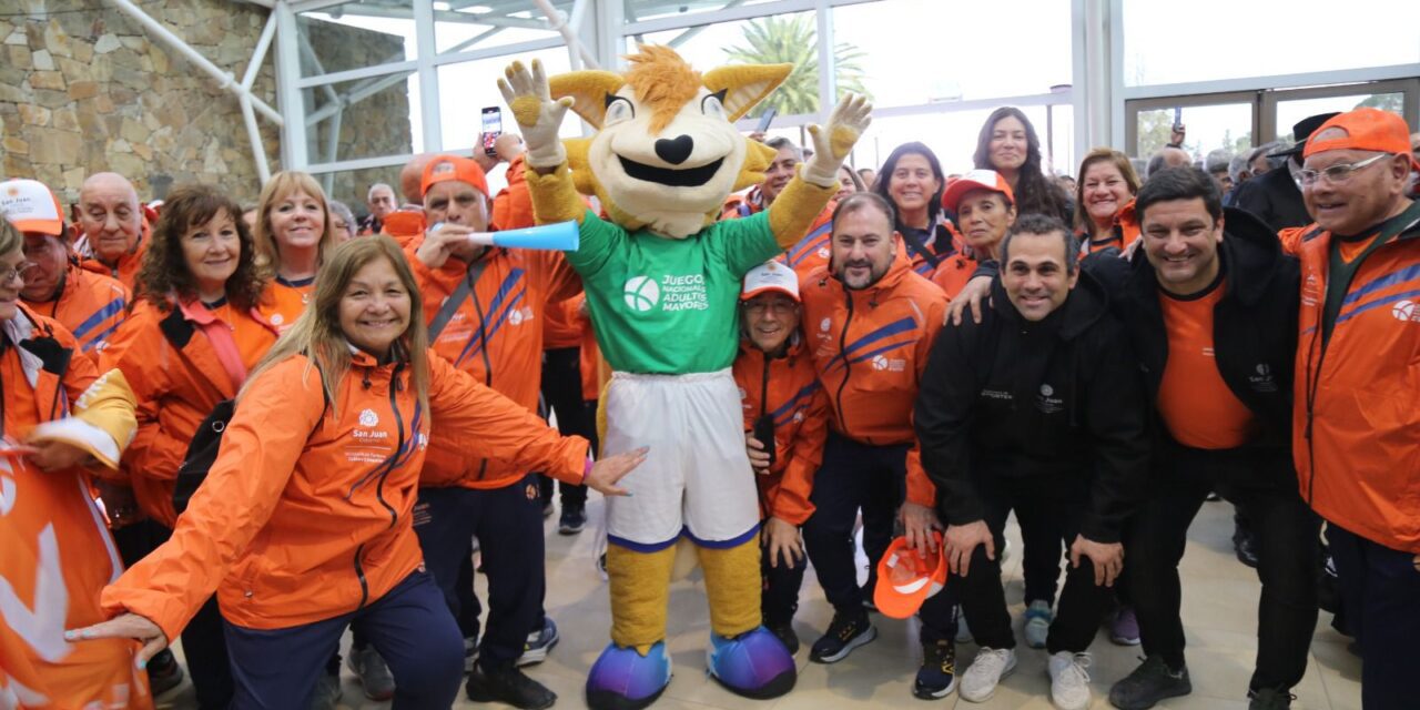 San Juan dijo presente en el arranque de los Juegos Nacionales de Adultos Mayores