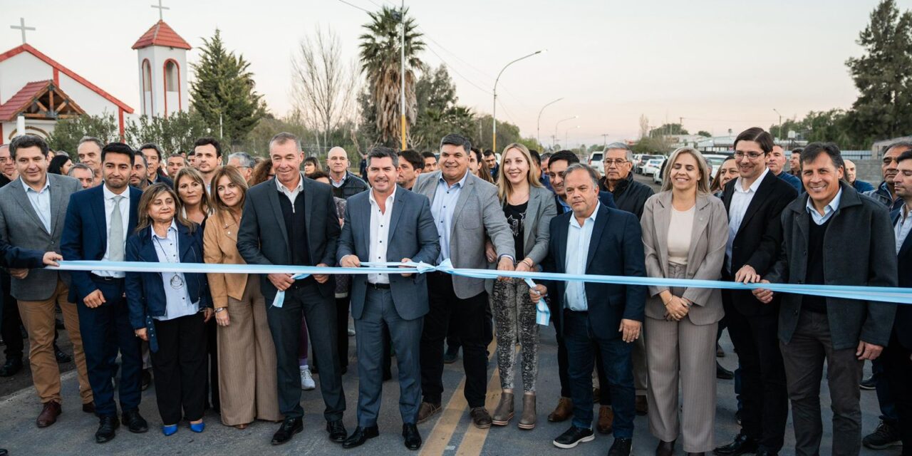 Orrego inauguró la repavimentación de la Ruta 153 en Sarmiento y anunció iluminación en el tramo Cochagual-Pedernal