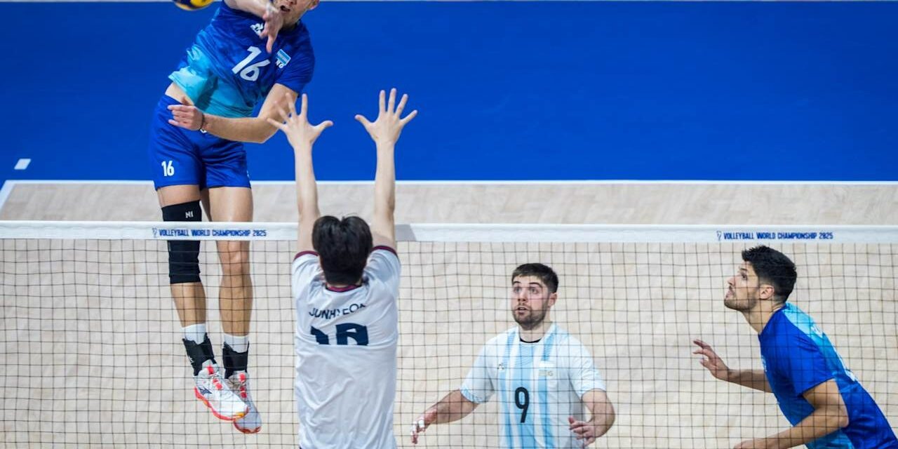 Argentina venció a Corea y define su futuro en el Mundial de Vóley ante Francia