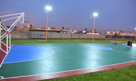 Santa Lucía inauguró un moderno polideportivo en Brisas del Sauce