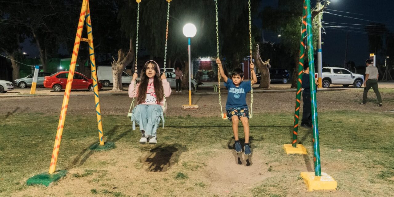 El Molle estrena plaza renovada y nuevas luminarias LED