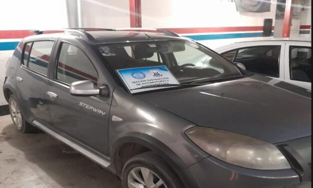 Recuperan vehículos robados en Rawson y Capital con chapas patentes apócrifas