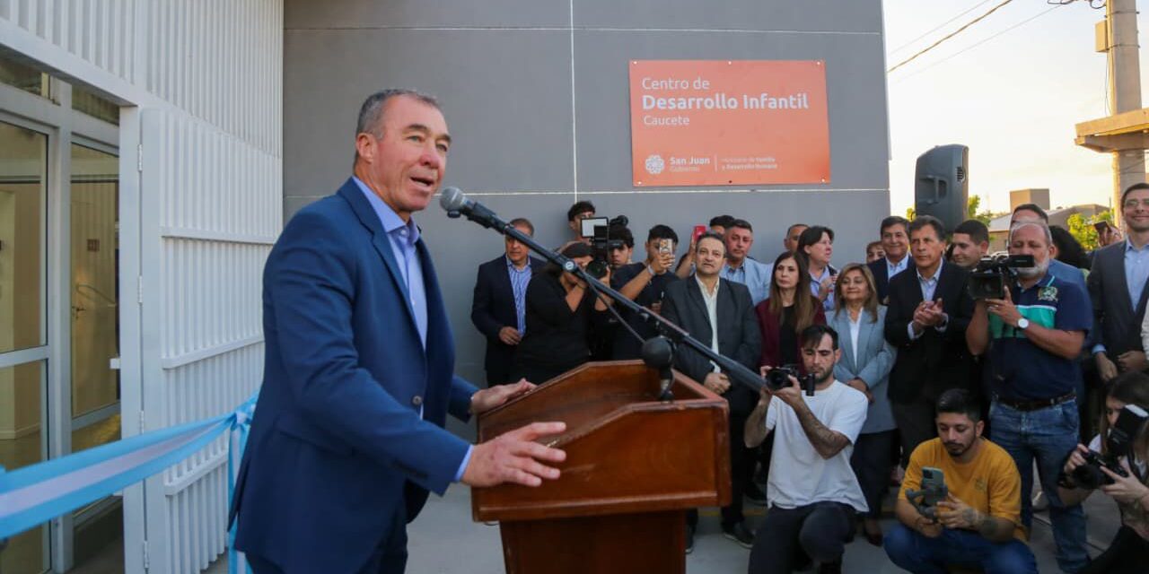San Juan refuerza la primera infancia: Inauguran nuevo CDI en Caucete
