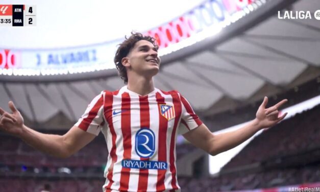Julián Álvarez, el nuevo rey de Madrid: el Atlético goleó 5-2 al Real