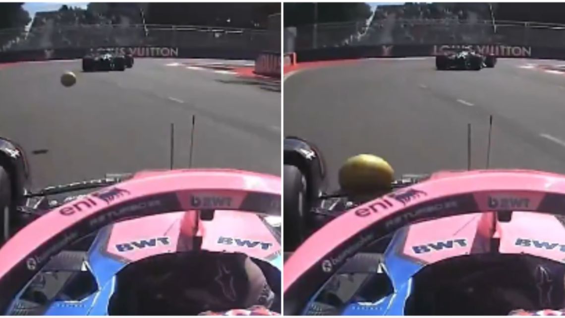 Franco Colapinto protagonizó una anécdota insólita tras ser golpeado por una fruta