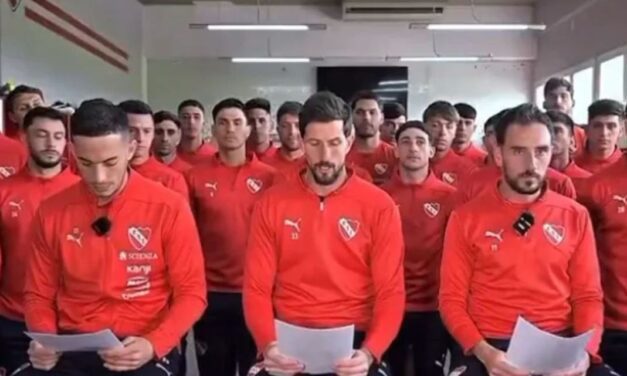 Los jugadores de Independiente expresaron su rechazo a la eliminación de la Sudamericana