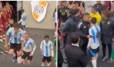 Lionel Messi tuvo un encontronazo con Tomás Rincón y el video se hizo viral