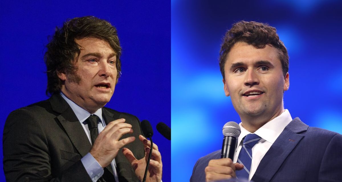 Javier Milei habló por video en el evento de Vox en Madrid y se comparó con Charlie Kirk