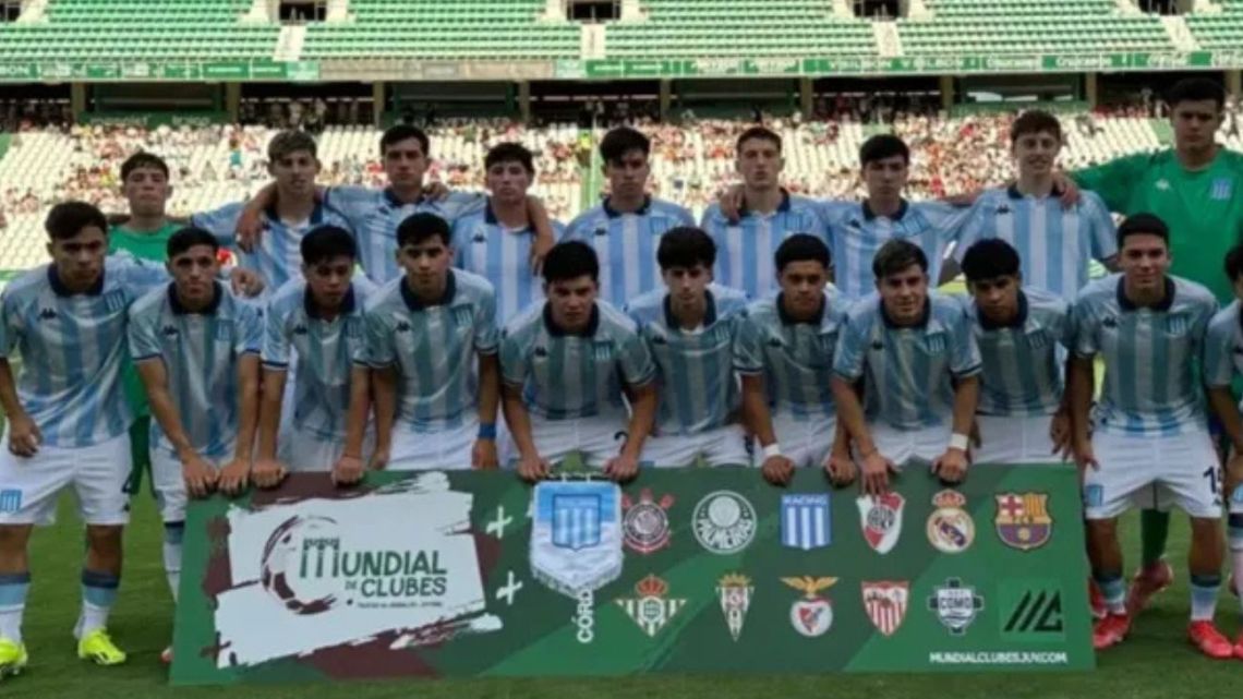 Racing venció a Real Madrid y se metió en la final del Mundial de Clubes Juvenil Sub-18