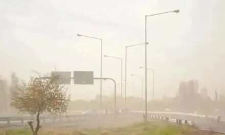Mirá la llegada del viento sur a San Juan