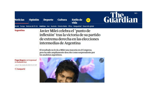 La prensa internacional reaccionó a la victoria de La Libertad Avanza