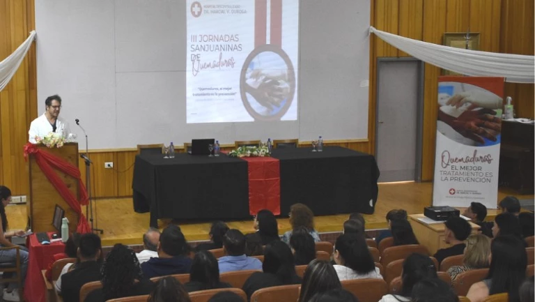 El Hospital Marcial Quiroga fortaleció la formación en el manejo del paciente quemado