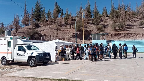 Salud provincial llevó asistencia sanitaria a escuelas de Calingasta