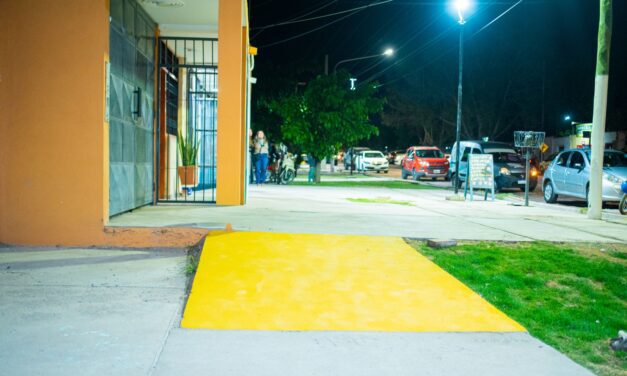 Rivadavia inauguró obras en la Ignacio de la Roza
