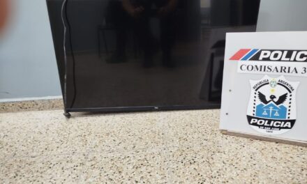 Recuperan un televisor robado en Caucete