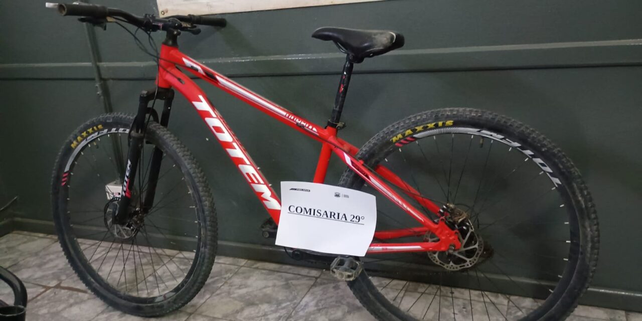 Cayeron tras robar una bicicleta y una cortadora de césped en Santa Lucía