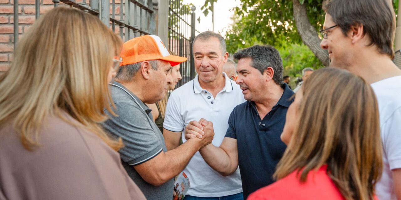 “Necesitamos que los sanjuaninos vayan a votar”, el mensaje de Orrego en su visita a Capital