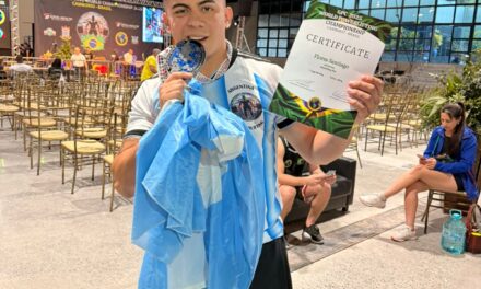 Santiago Flores, el sanjuanino que se consagró campeón mundial de Powerlifting en Brasil