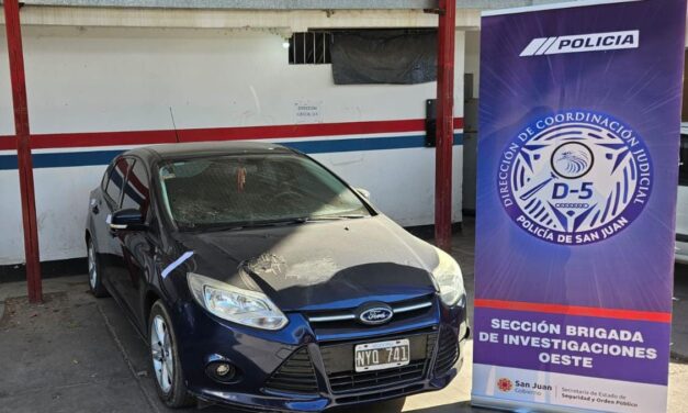 Secuestran vehículo vinculado a un millonario robo en Mendoza
