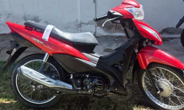 Detenido en Rawson por circular en una moto robada