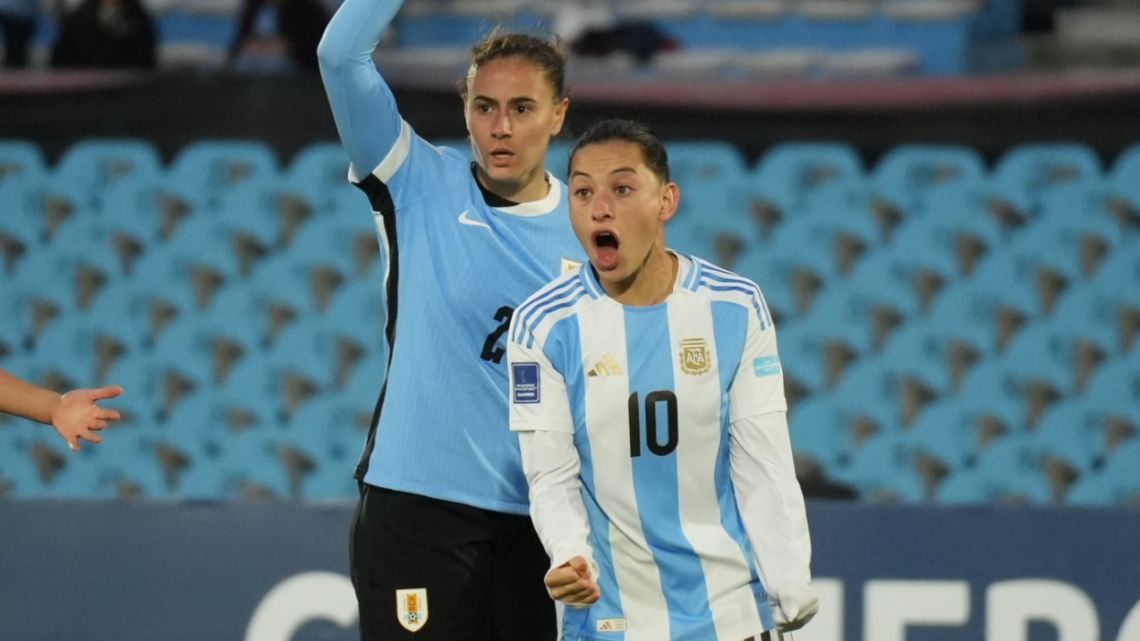 Argentina y Uruguay igualaron 2-2 en la Liga de Naciones femenina