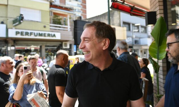 el momento en que Diego Santilli se entera del fallo que lo dejó como número 1 de la lista de LLA