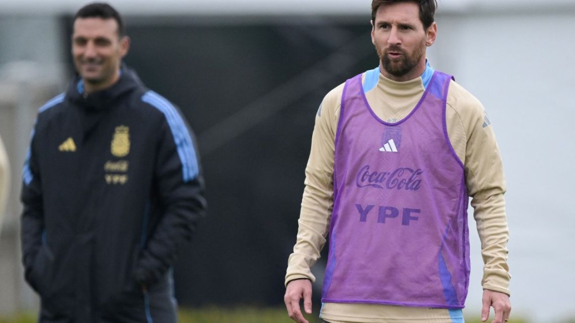 Scaloni define cómo usar a Messi en los amistosos