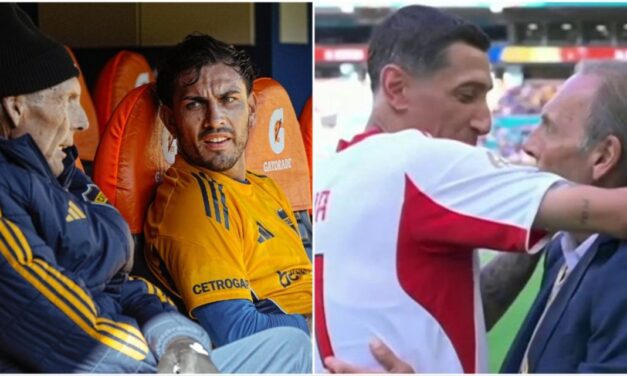 Leandro Paredes y Ángel Di María se despidieron de Miguel Ángel Russo