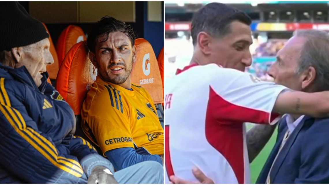 Leandro Paredes y Ángel Di María se despidieron de Miguel Ángel Russo