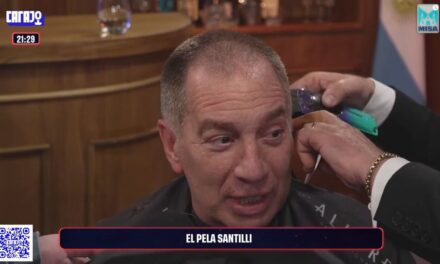 Diego Santilli cumplió su promesa electoral y se rapó en vivo