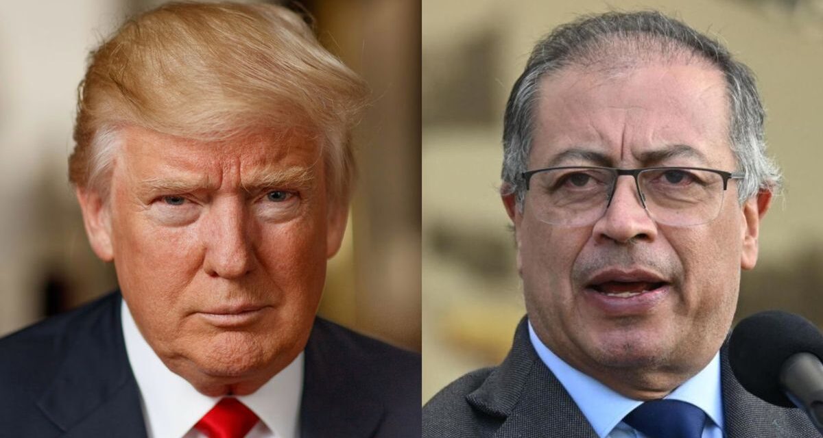 Donald Trump acusó a Gustavo Petro de ser un matón que fabrica muchas drogas
